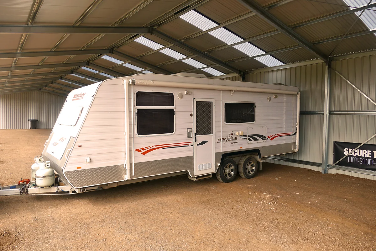 Caravan storage from the Parklands collection